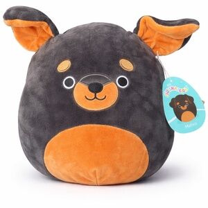 Squishmallows Mateo Rottweiler Dog Plush 12” NWT Kellytoy Jazwares